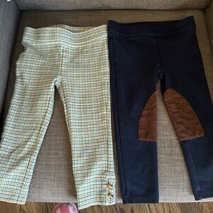 2 pairs of Janie and Jack pants